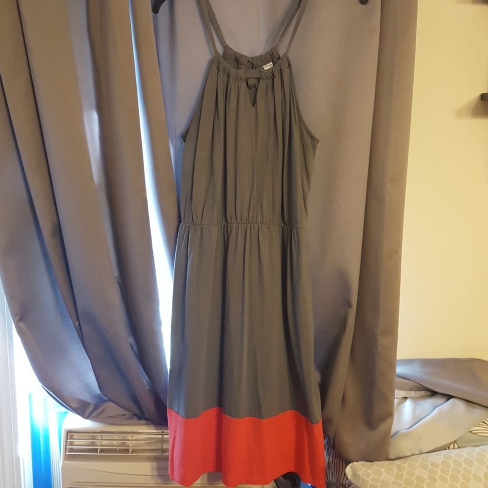Old Navy Colorblock Halter Dress